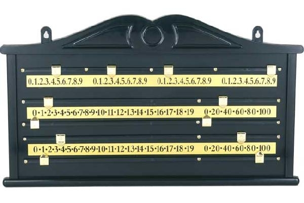 1 Pc Snooker Scoreboard Plastic Black Standard Scoreboard for Game Supplies 